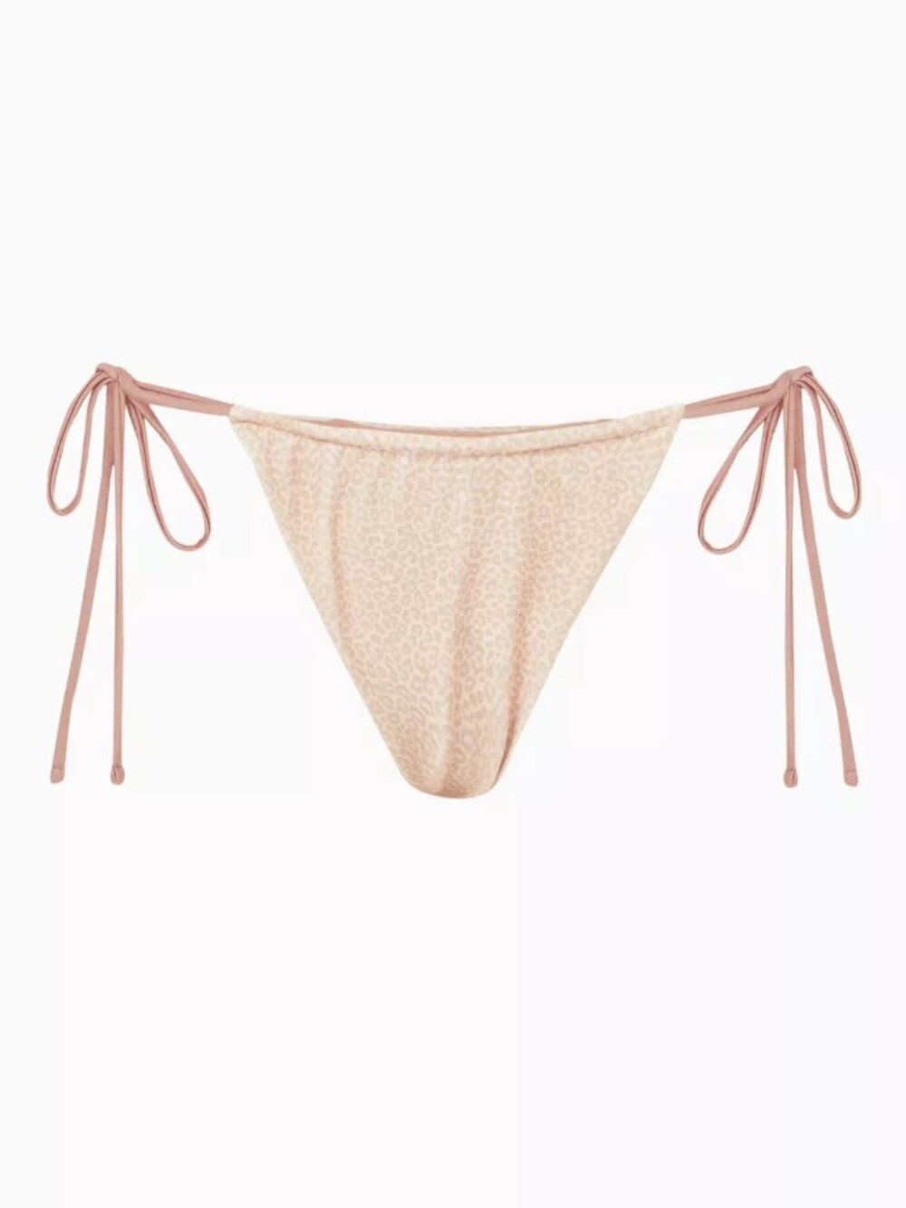 New! Frankie's Bikinis Coco Cheetah Tia String Bikini Bottom Medium 39316